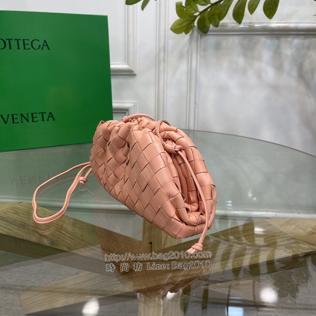 Bottega veneta高端女包 98061 寶緹嘉升級版小號編織雲朵包 BV經典款純手工編織羔羊皮女包  gxz1173